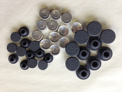 CHLOROBUTYLIC RUBBER CAPS FOR VIALS