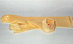 NATURAL LATEX GLOVES FOR VETERINARY MEDICINE